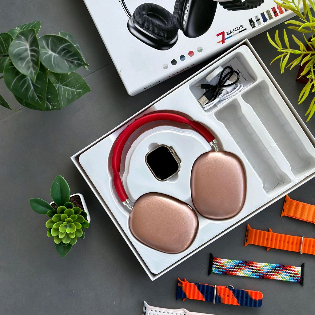 P9 Headphone & ultra2 Smart Watch