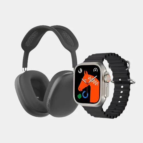 P9 Headphone &  ultra2 Smart Watch